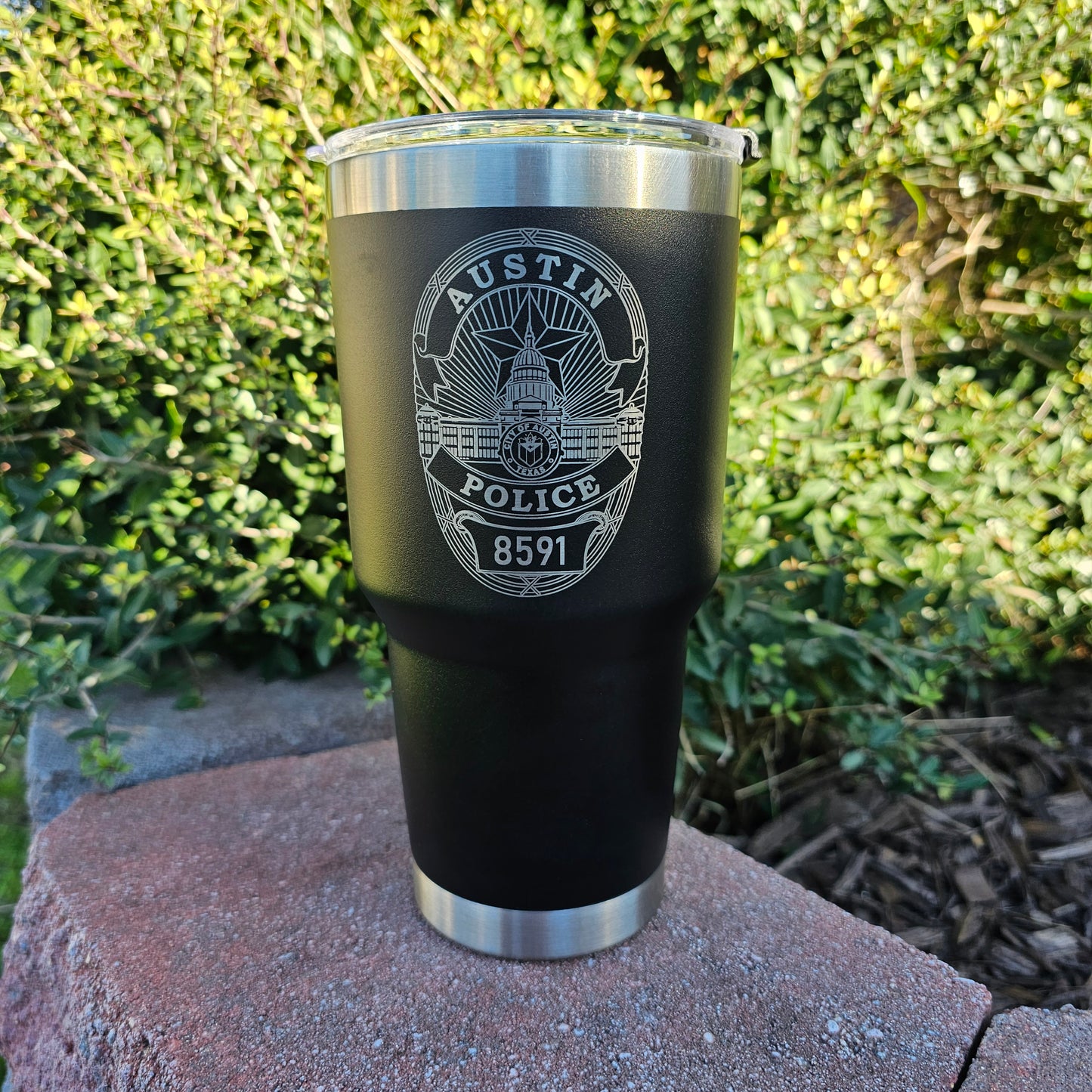 APD Tumbler (Name/Badge)- 30oz